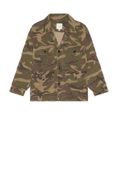 Found Camouflage Twill Utility Cargo Jacket | Thumbnail 4