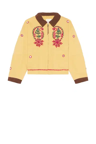 Found Hand Embroidered Paisley Motif Work Jacket | Thumbnail 4 Found Hand Embroidered Paisley Motif Work Jacket | Thumbnail 4
