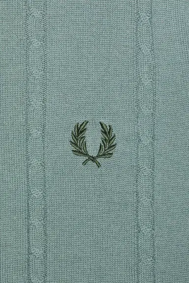 Fred Perry Cable Knitted Polo Shirt | Thumbnail 5