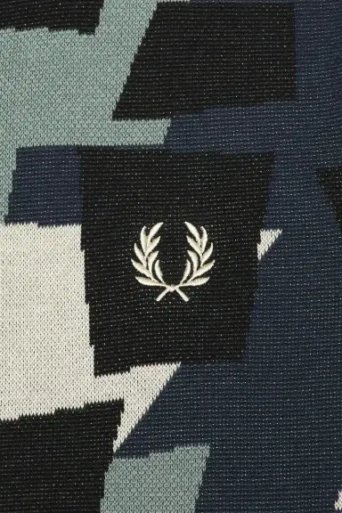 Fred Perry Fragment Jacquard Knit Polo Shirt | Thumbnail 5