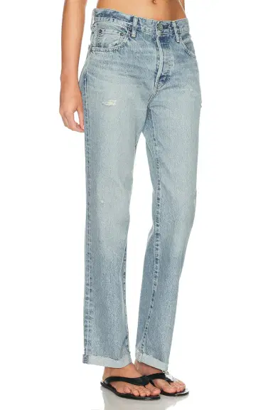 Moussy Vintage Copper Straight Leg Jeans | Thumbnail 2