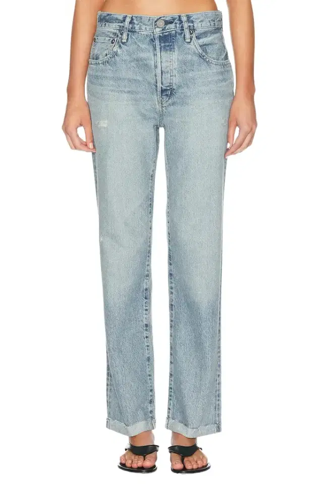 Moussy Vintage Copper Straight Leg Jeans