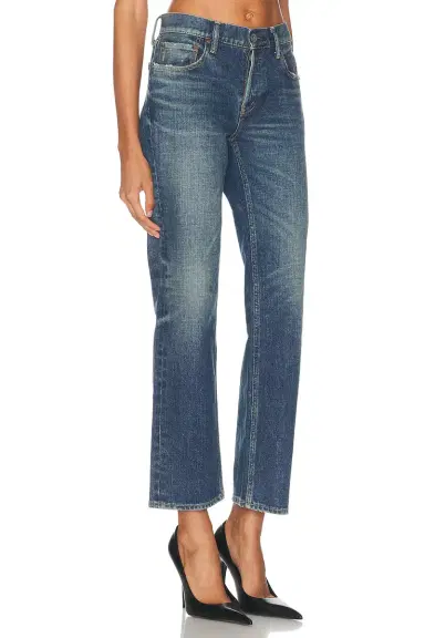 Moussy Vintage Hadley Straight Low Rise Jeans | Thumbnail 2