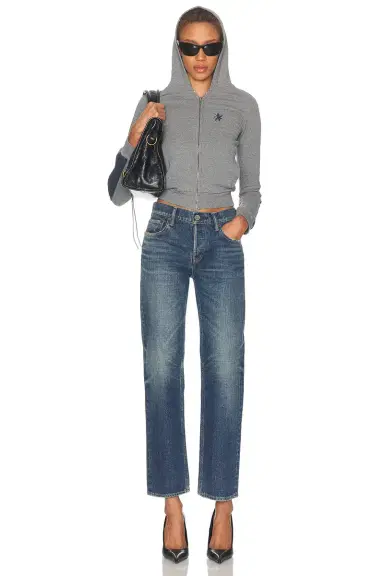 Moussy Vintage Hadley Straight Low Rise Jeans | Thumbnail 5