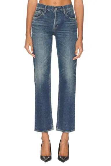 Moussy Vintage Hadley Straight Low Rise Jeans | Thumbnail 1