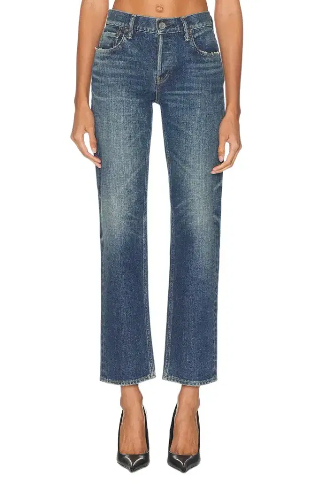 Moussy Vintage Hadley Straight Low Rise Jeans