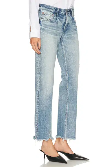 Moussy Vintage Mattapan Straight Low Rise Jeans | Thumbnail 2
