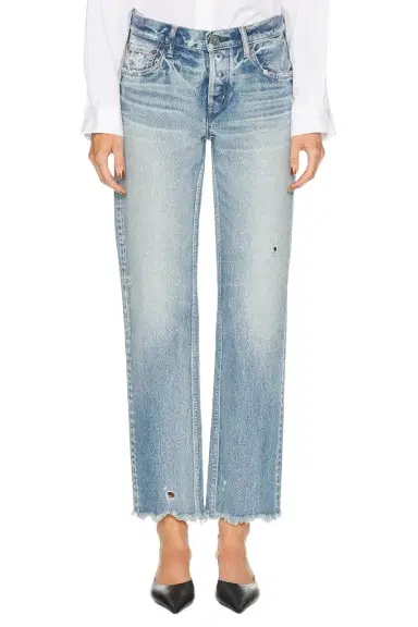 Moussy Vintage Mattapan Straight Low Rise Jeans | Thumbnail 1