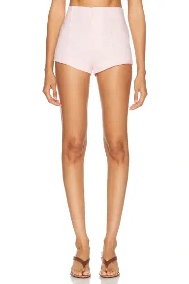 Helsa Washed Linen Micro Short | Thumbnail 2