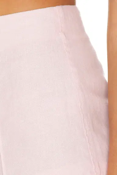 Helsa Washed Linen Micro Short | Thumbnail 7