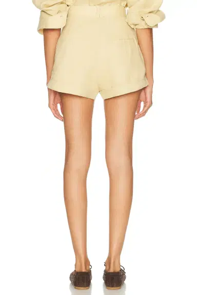 Helsa Washed Linen Pleated Short | Thumbnail 5