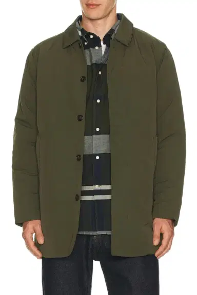 Barbour Wadded Lorden Showerproof Mac Jacket | Thumbnail 1