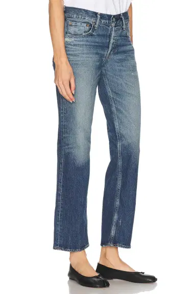 Moussy Vintage Cedarhurst Straight Low Jeans | Thumbnail 2
