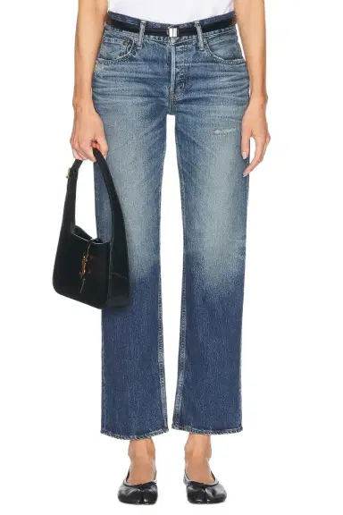 Moussy Vintage Cedarhurst Straight Low Jeans | Thumbnail 1