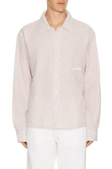 Museum of Peace and Quiet Wordmark Button Up | Thumbnail 1