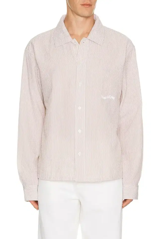 Museum of Peace and Quiet Wordmark Button Up