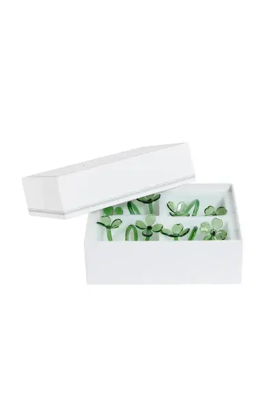 The Favorites Botanica Glass Flower Napkin Rings Set Of 4 | Thumbnail 3