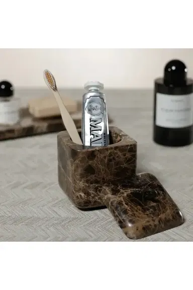 The Favorites Marble Lidded Vanity Jar | Thumbnail 3 The Favorites Marble Lidded Vanity Jar | Thumbnail 3