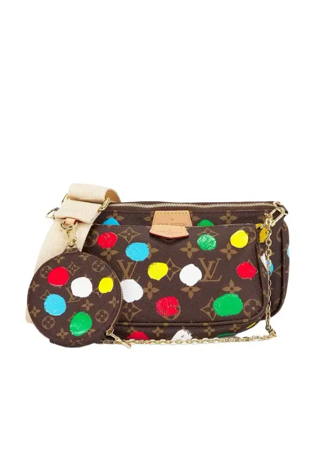 Louis Vuitton Louis Vuitton X Yayoi Kusama Painted Dots Monogram Multi Pochette Accessoires Shoulder Bag