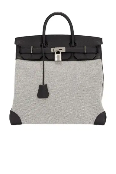 HERMÈS Hermes Toile & Evercolor Haut A Courroies Birkin 40 Handbag | Thumbnail 1