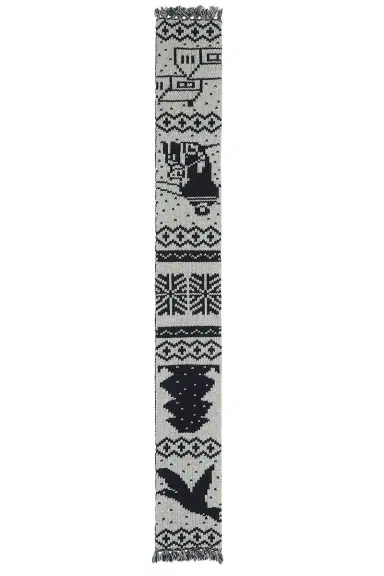 Beams Plus Muffler Jacquard Nordic Pattern Scarf | Thumbnail 3