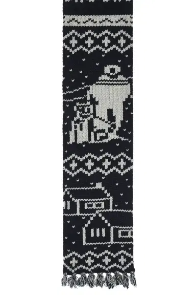 Beams Plus Muffler Jacquard Nordic Pattern Scarf | Thumbnail 4