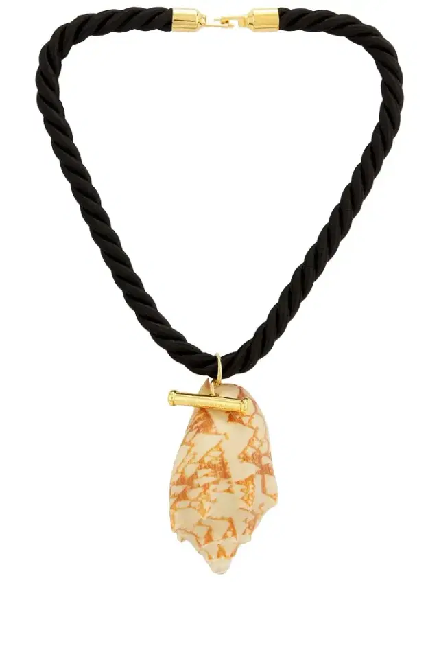 Timeless Pearly Shell Cord Necklace