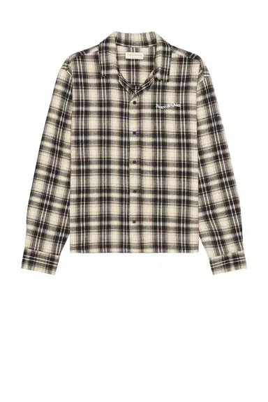 Museum of Peace and Quiet Wordmark Button Up | Thumbnail 4