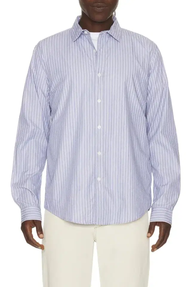 Onia Poplin Long Sleeve Button Down Shirt