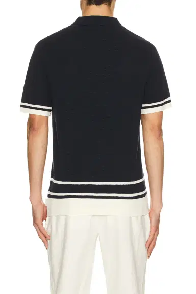 Onia Cotton Textured Johnny Collar Polo | Thumbnail 2