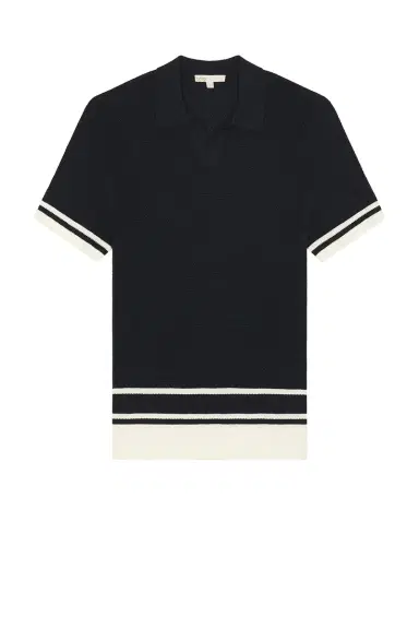 Onia Cotton Textured Johnny Collar Polo | Thumbnail 4