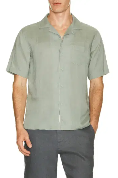 Onia Air Linen Convertible Vacation Shirt | Thumbnail 3