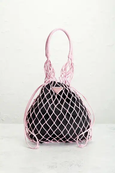 Prada Prada Tessuto Net Tote Bag | Thumbnail 2 Prada Prada Tessuto Net Tote Bag | Thumbnail 2