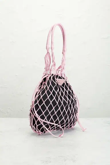 Prada Prada Tessuto Net Tote Bag | Thumbnail 4 Prada Prada Tessuto Net Tote Bag | Thumbnail 4