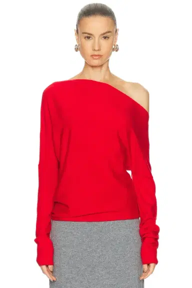 SRG Yolaine Cashmere Off-shoulder Sweater | Thumbnail 1 SRG Yolaine Cashmere Off-shoulder Sweater | Thumbnail 1