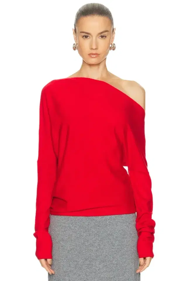 SRG Yolaine Cashmere Off-shoulder Sweater