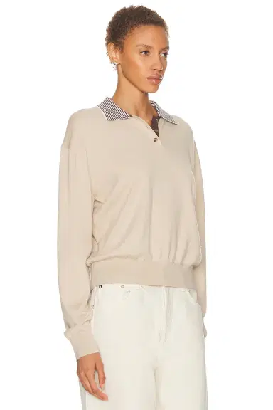 SRG Marielle Long Sleeve Knit Polo | Thumbnail 2 SRG Marielle Long Sleeve Knit Polo | Thumbnail 2