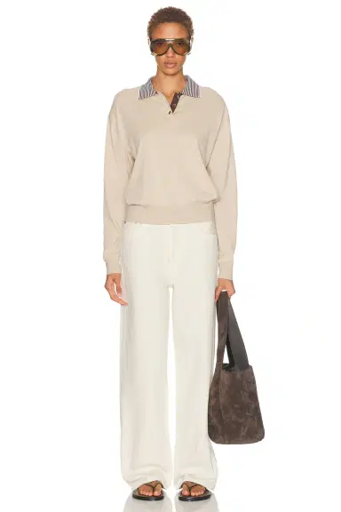 SRG Marielle Long Sleeve Knit Polo | Thumbnail 4 SRG Marielle Long Sleeve Knit Polo | Thumbnail 4