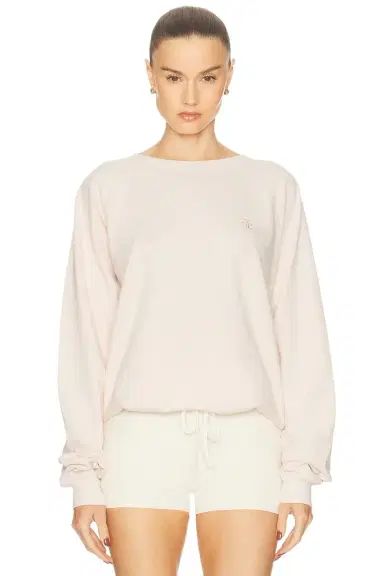 ÉTERNE Oversized Lightweight French Terry Raglan Sweatshirt | Thumbnail 1