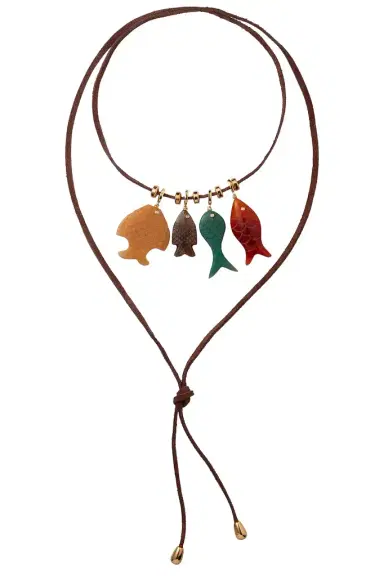 éliou Fish Charm Wrap Necklace | Thumbnail 1