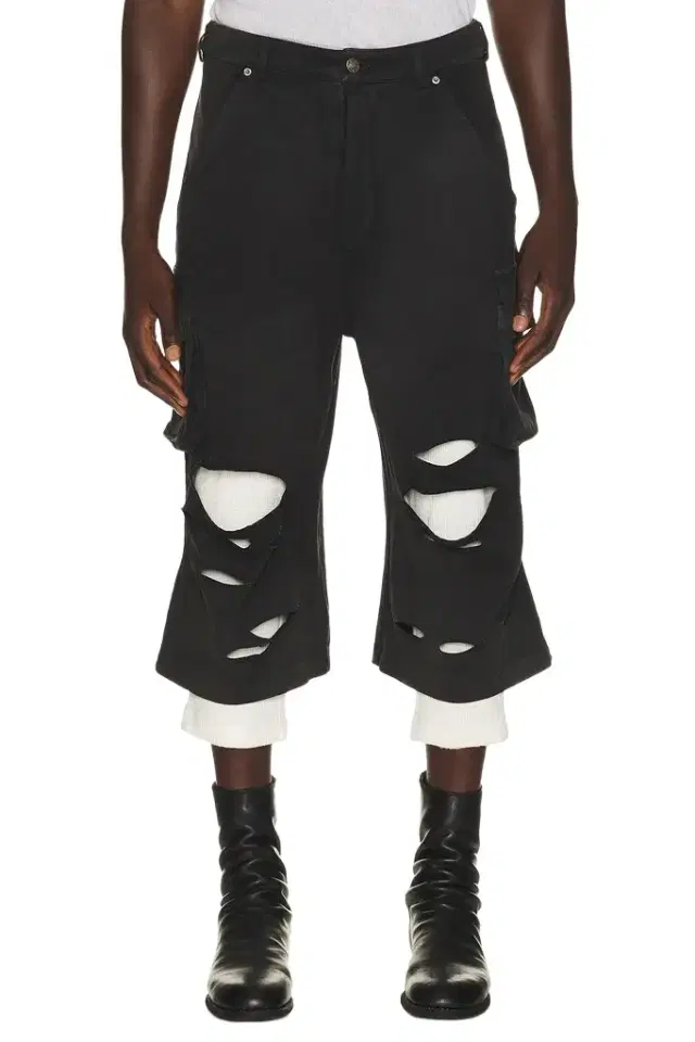 424 Ripped Bermuda Shorts