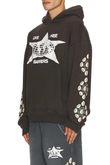 Barriers Worldwide Cowrie Shell Hidden Pocket Hoodie | Thumbnail 2