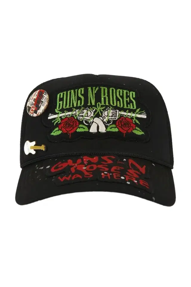 Madeworn Guns N' Roses Hand Painted Patched & Pinned Trucker Hat