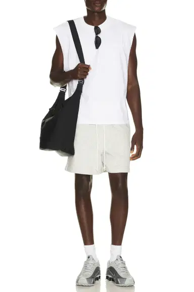 Skims Heavyweight Cotton Cropped Cutoff Tee | Thumbnail 3