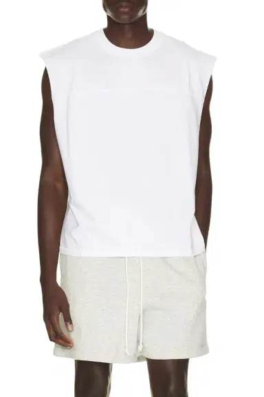 Skims Heavyweight Cotton Cropped Cutoff Tee | Thumbnail 1