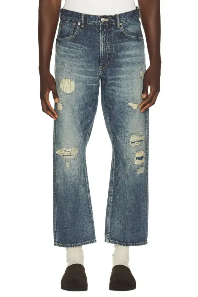 Beams Plus 5 Pocket Classic Denim Repair