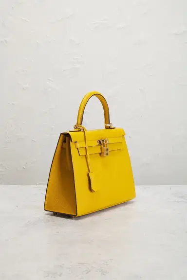 HERMÈS Hermes Epsom Kelly 25 Sellier Handbag | Thumbnail 4 HERMÈS Hermes Epsom Kelly 25 Sellier Handbag | Thumbnail 4