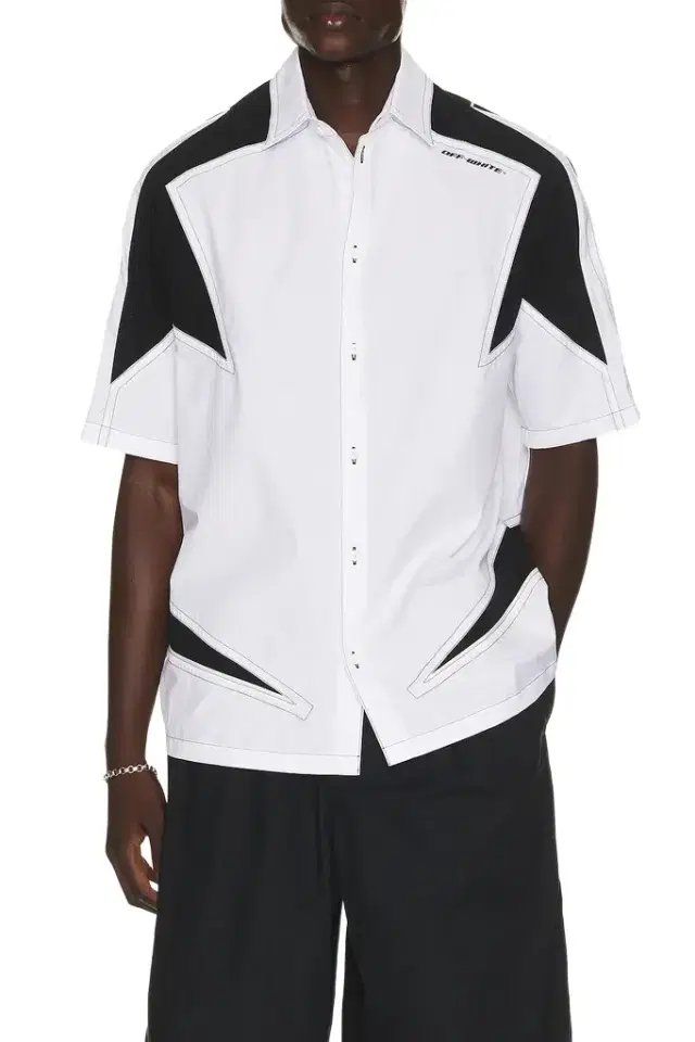 Off-White Race Logo Star Bowling Shirt