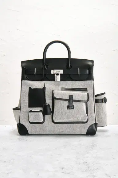 HERMÈS Hermes Evercalf Toile Cargo Haut A Courroies Birkin 40 Handbag | Thumbnail 2