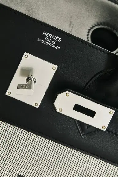 HERMÈS Hermes Evercalf Toile Cargo Haut A Courroies Birkin 40 Handbag | Thumbnail 8
